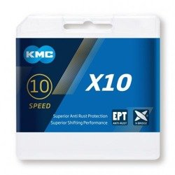 Łańcuch KMC X10 EPT 10rz 114 srebrny box